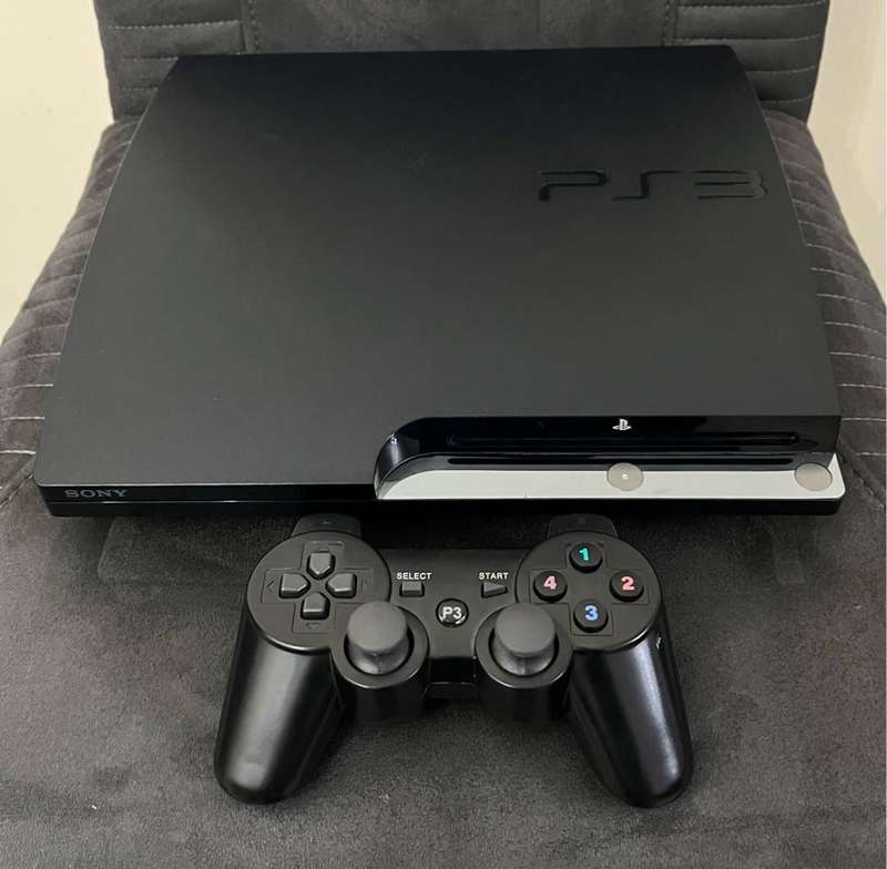PS3 Slim Modded Console - 120GB + 10 Games