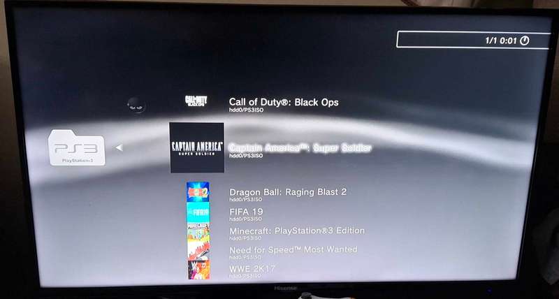 PS3 Phat 500GB Modded + 7 Games