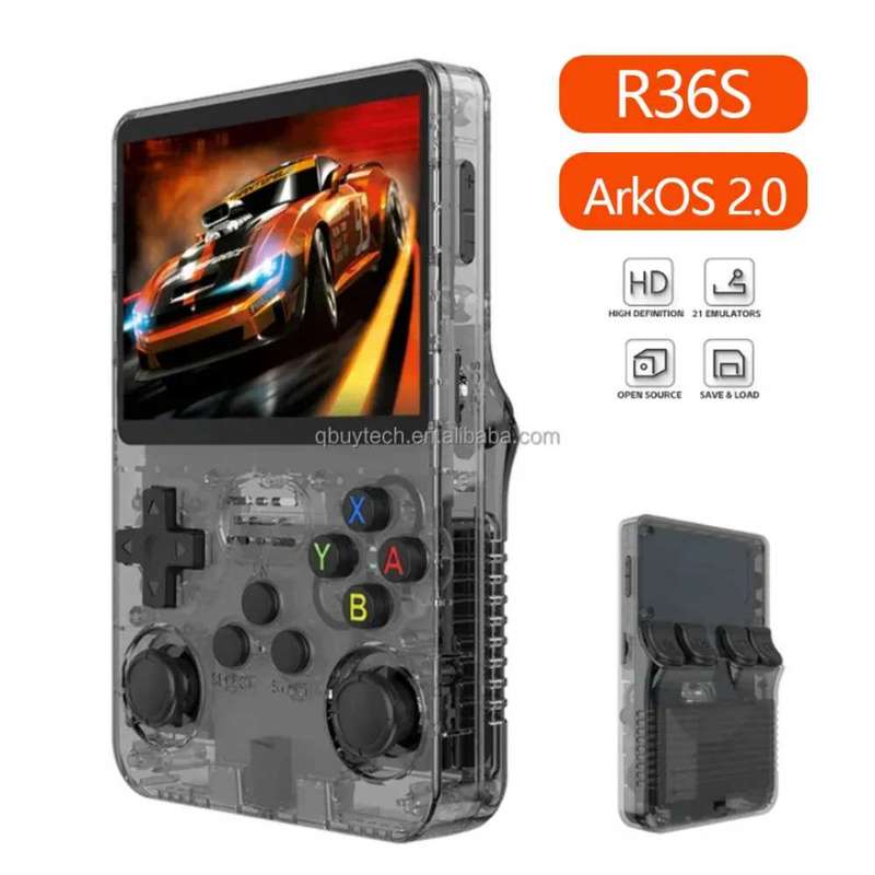 Arkos 2.0 2025 R36S Retro 3.5 Inch IPS Screen Handheld Game Console 64GB