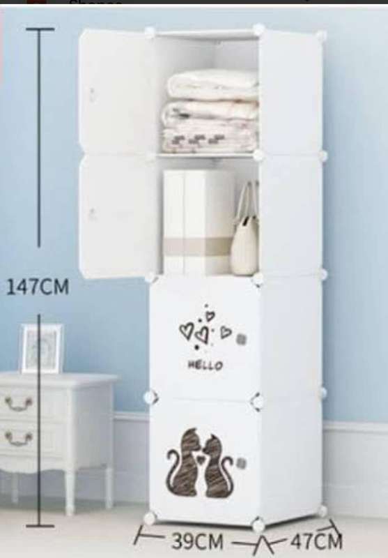 DIY PLASTIC STORAGE CABINET