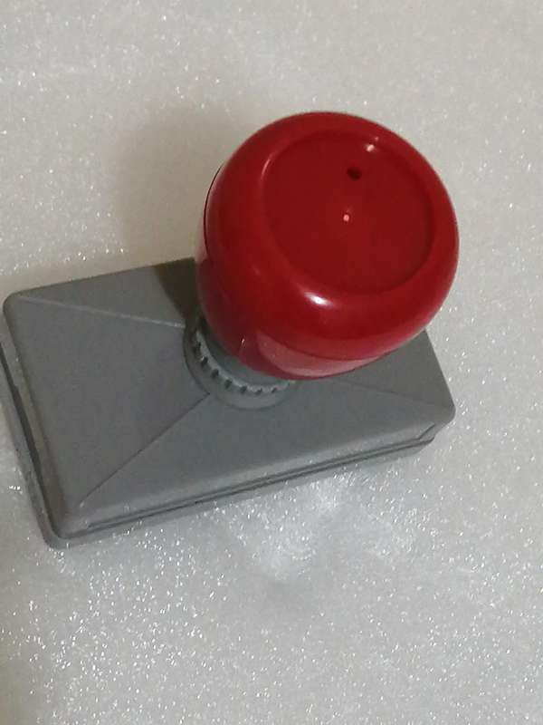 Rectangular Flash Stamp Handle 35X70 mm