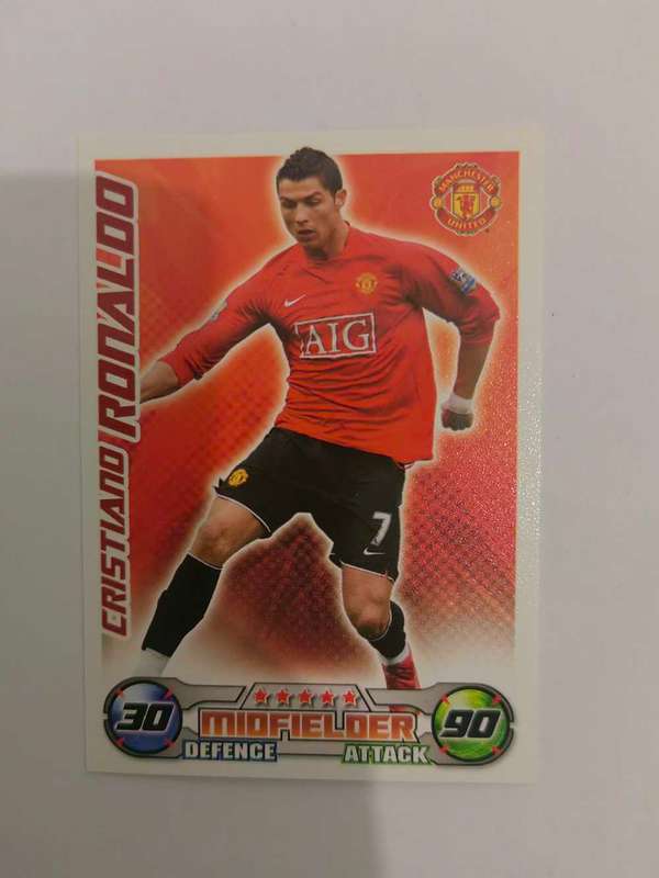 Cristiano Ronaldo base card Topps match attax premier league 2008/2009