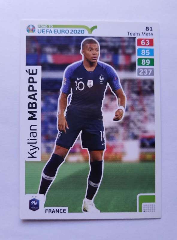 Kylian Mbappe - Panini Adrenalyn xl road to uefa Euro 2020