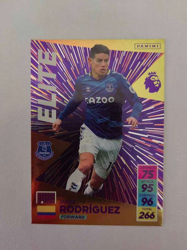 James Rodriguez Elite 454 panini adrenalyn xl premier league 2020/21