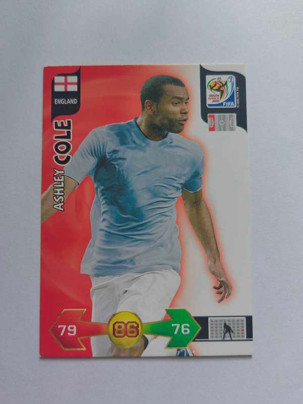 Ashley Cole base card Panini adrenalyn xl world cup 2010