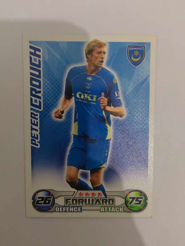 Peter Crouch base card Topps match attax premier league 2008/2009