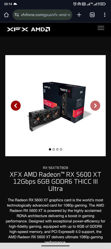 RX 5600 XT. 3 fan