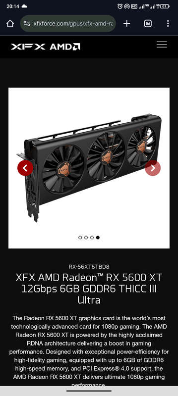 RX 5600 XT. 3 fan