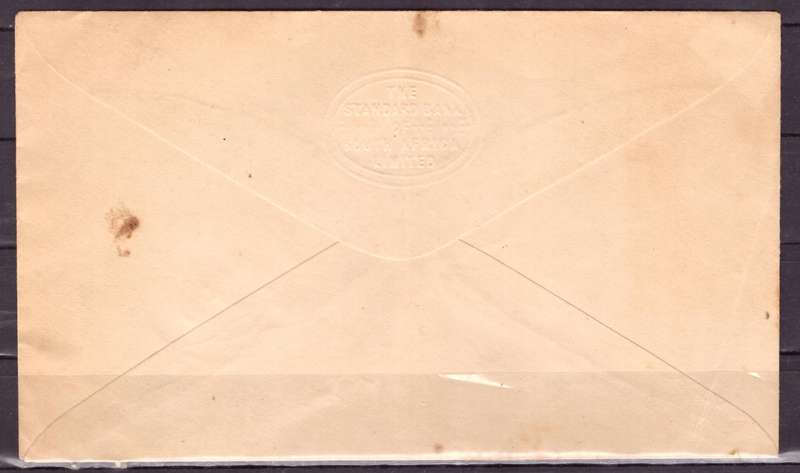 UNION of South AFRICA.  TAX Cover.