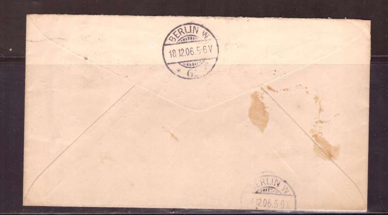 USA 1906 Cover from New York too  Berlin.