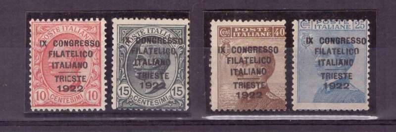 Italia. Scott #142 A-B-C-D . MH. Experts Signed. Very RARE.