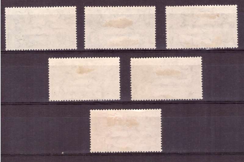 India. SG. cat #220-225 MH.