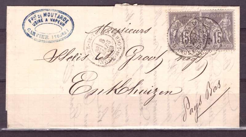 France. Folder, 1879  France to Holland