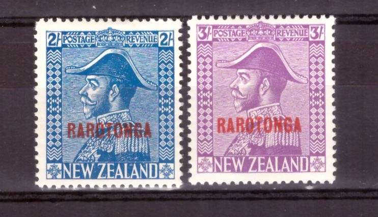 Rarotonga  1926 . SG #90 and #92 MH