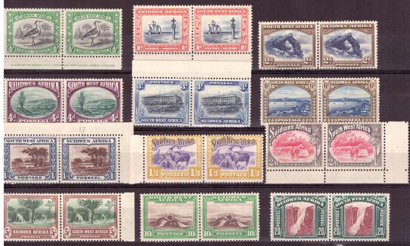 1931 SWA  [ NAMIBIA ]   SACC #103-114 MH.