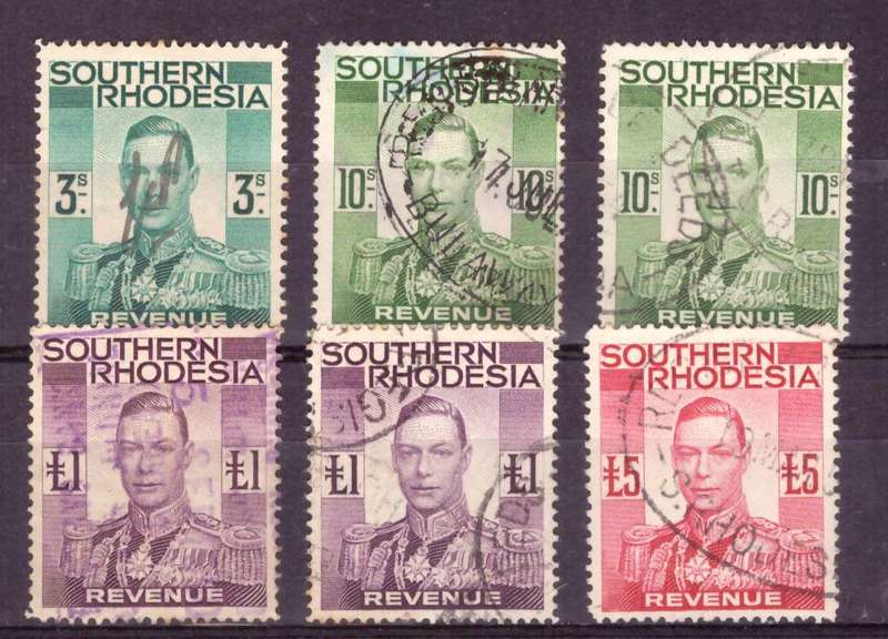 Southern Rhodesia revenue used. mix condition.