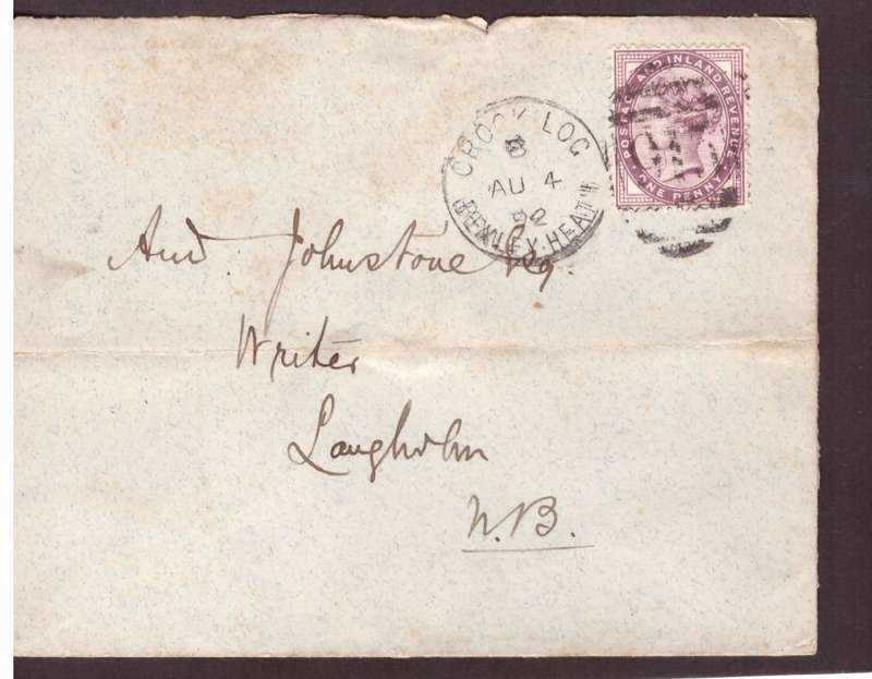 England cover 1892 from Crock Log?....