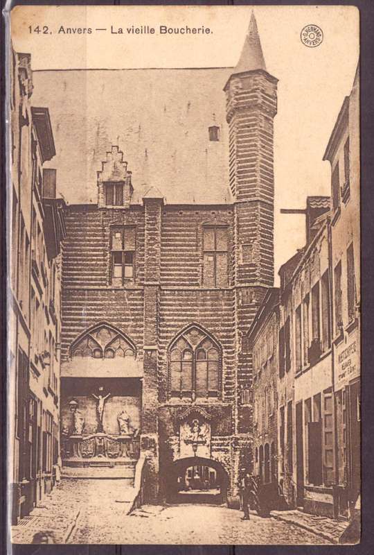 Post Cart from IWW {Belgium} . ARMY POST OFFICE and CENSOR