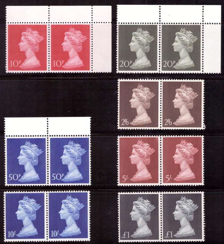 Great Britain. 1969.  MNH.Pairs.