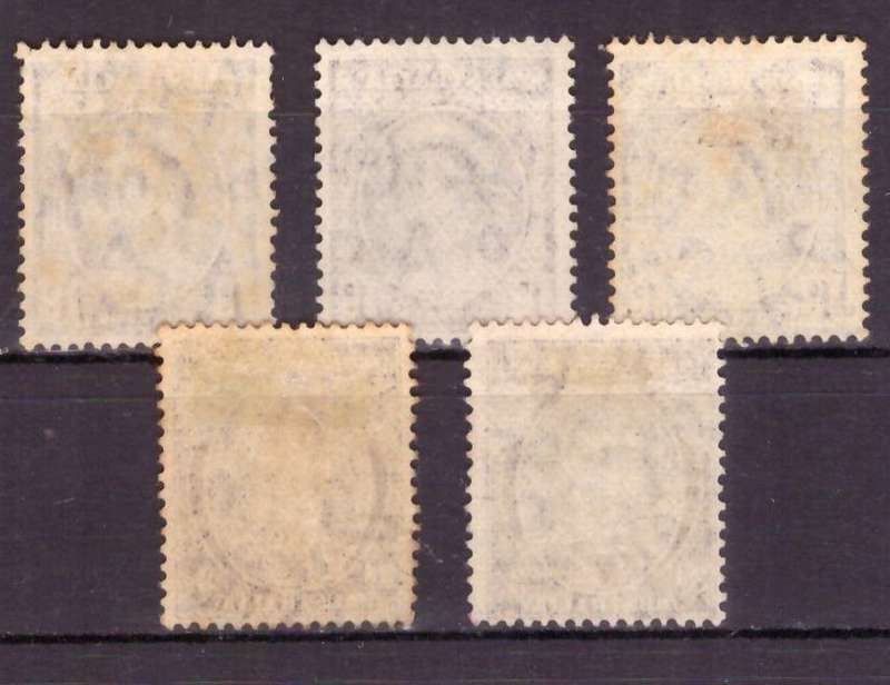 Australia . SCOTT# M2x3  M3x2  1946-47 British Commonwealth Occupation Force. used.