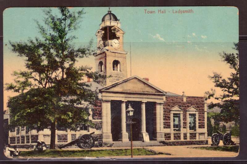 Transvaal  Post Cart 1913  from Ladysmith to Pinetown.