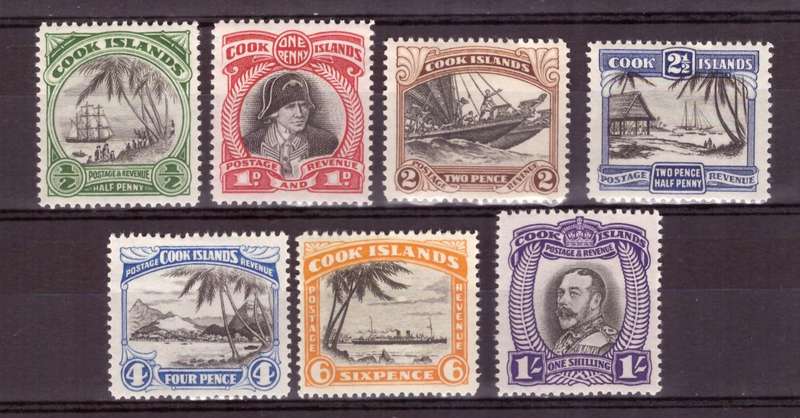 Cook Islands   1932 . SG #99-105 MH