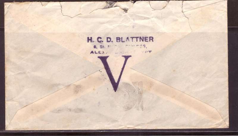 Egypt . Cover 1942 from Alexandria too Durban .Nice Censor.