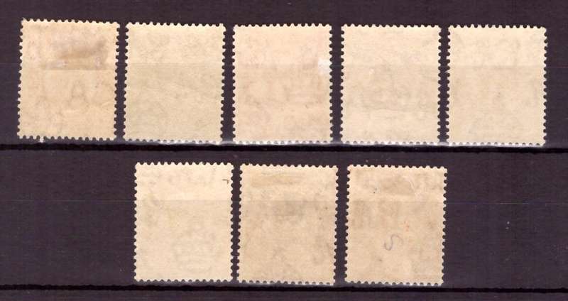 Turks- Caicos Islands. Scott #154-161.  1921MH
