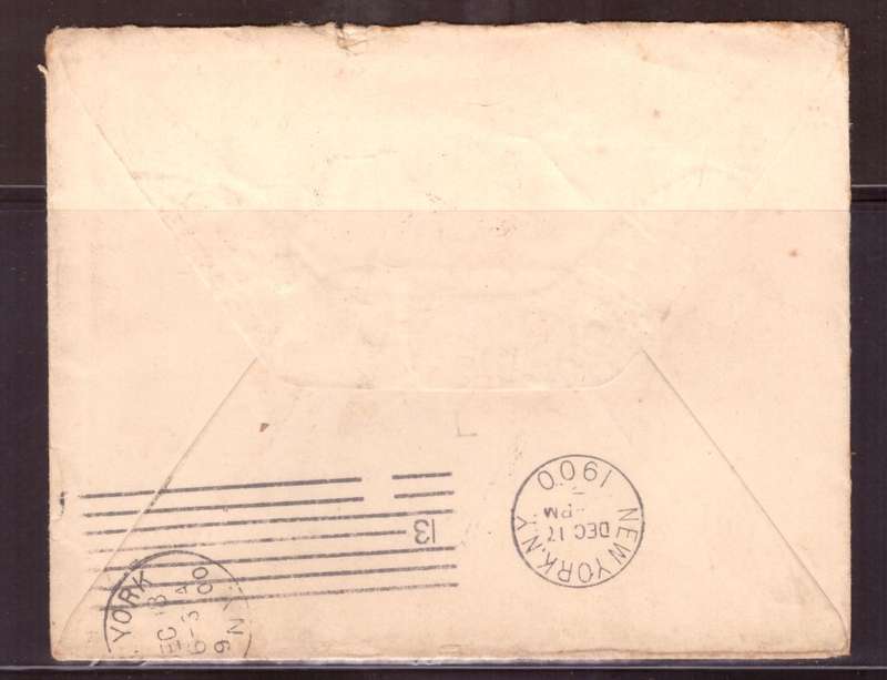 Orenge Free State  1900 COVER  from LADYBRAND to New York .