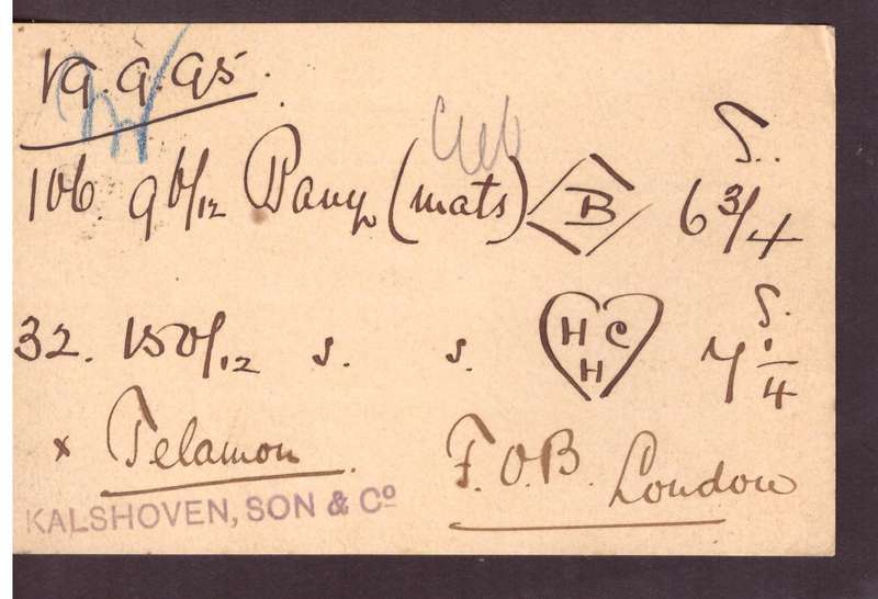 England.  post carte 1895 from London to Rotterdam