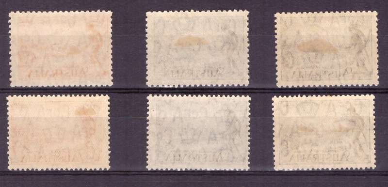 Australia . SG cat.#147-149 and #147a-148a-149a MH.