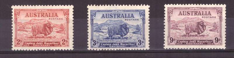 Australia . SG cat.#150-155. MH.