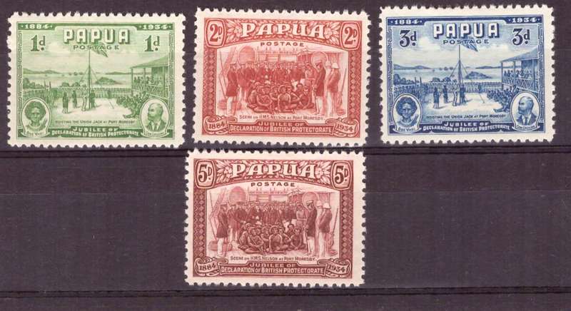 Papua. SG. cat 146-149  MH.