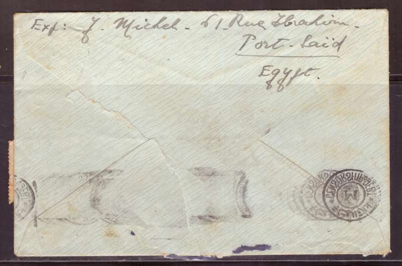 Egypt . Cover 1941 from Alexandria too Durban .Nice Censor. small demage.