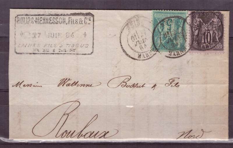 France. Folder, 1884 .