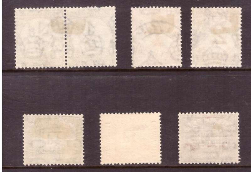 Bechuanaland Protectorate 2 sets Postage Due, SACC # 1-6 .mint and used. Look Scan Mixed condition.