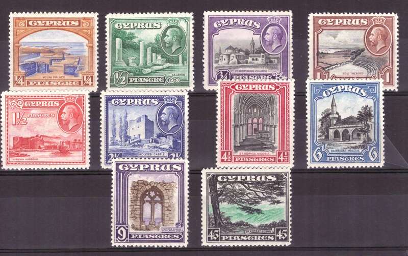 Cyprus.. SG. # 133-143. MH 1934