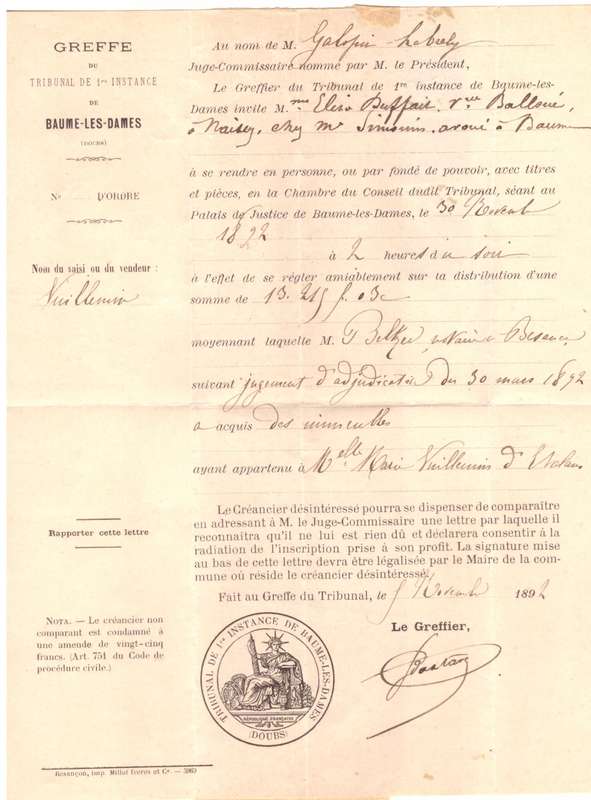France. Folder, 1892. very nice.