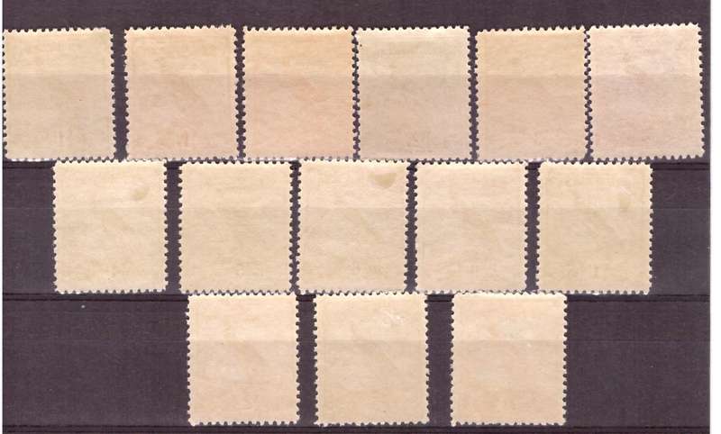 New Guinea  SG. cat #177-188  MH. from 1d to 10/. 1932.