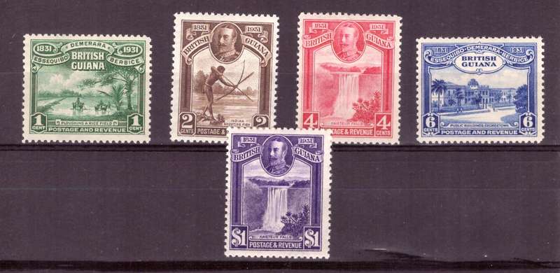Britich Guiana. SG. # 283 -287. MH complite set.