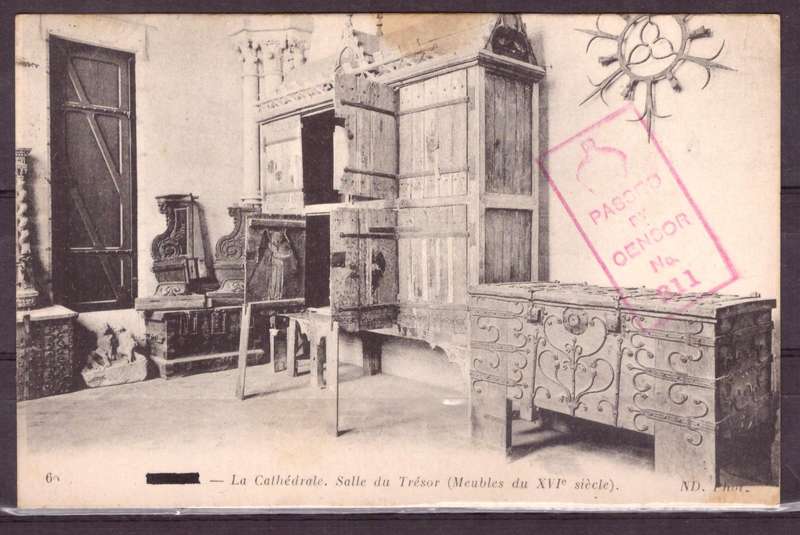 Post Cart from IWW {France} . ARMY POST OFFICE and CENSOR