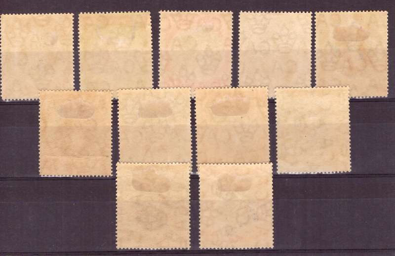 Barbados SG # 201-211.  MH.