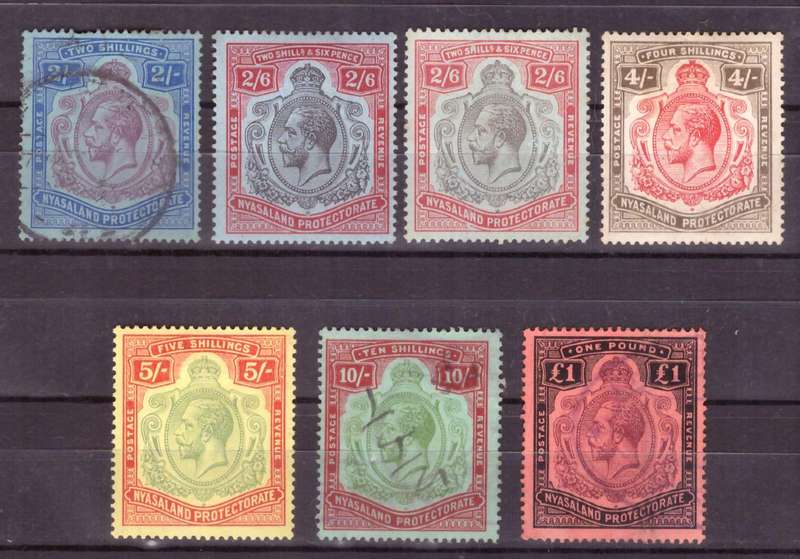 Nyasaland Protectorate. Nice grope mint and used. Look Scan Mixed condition.