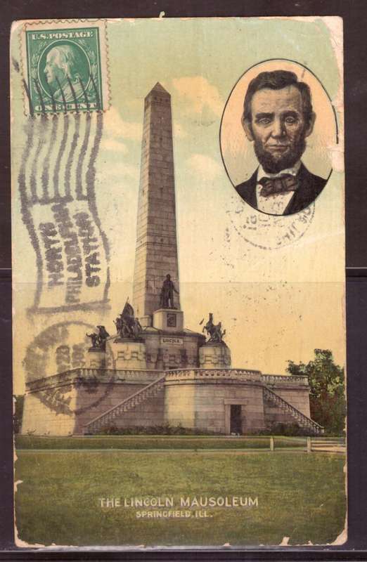 USA Post cart 1912  from  Philadelfia too Upincton. Cape Colony.
