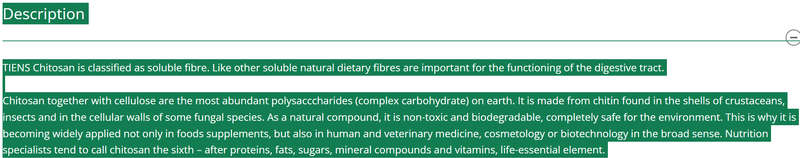 TIENS CHITOSAN CAPSULES