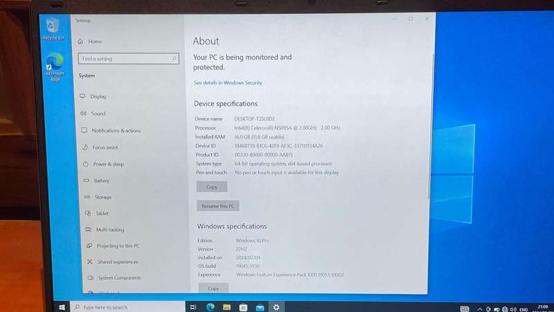 Intel Business Laptop