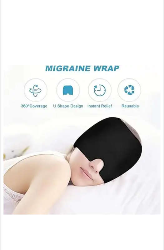 Headache and Migraine Relief Ice Cap Headache Ice Mask Hat for Migraines and Tension Headache Relief