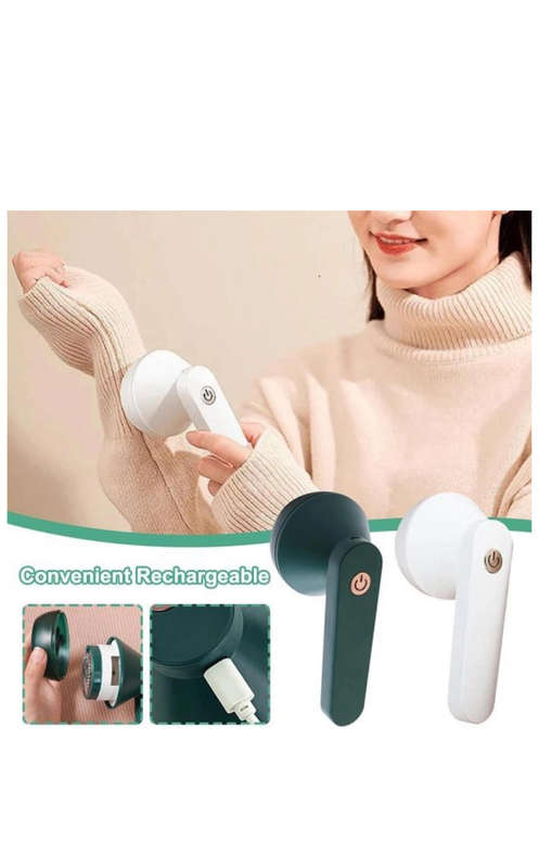 Rechargeable Lint Remover for Clothing Sweater Fabric Shaver - 6 Blades