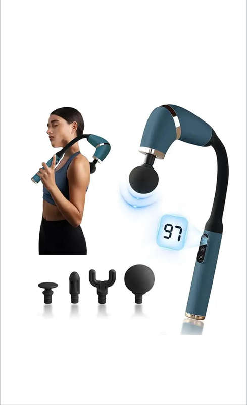Massage Gun Deep Tissue  Handheld Percussion Massager with Display Screen, 12MM Portable