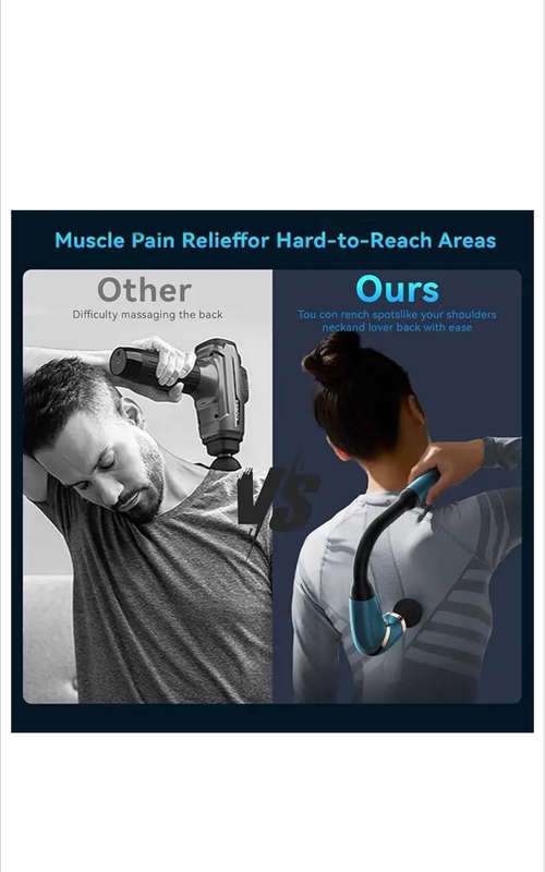 Massage Gun Deep Tissue  Handheld Percussion Massager with Display Screen, 12MM Portable